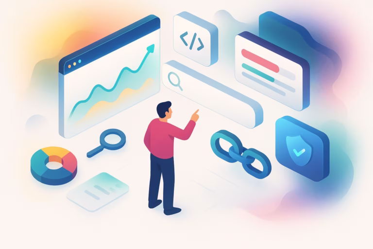 Technical SEO Isometric Design